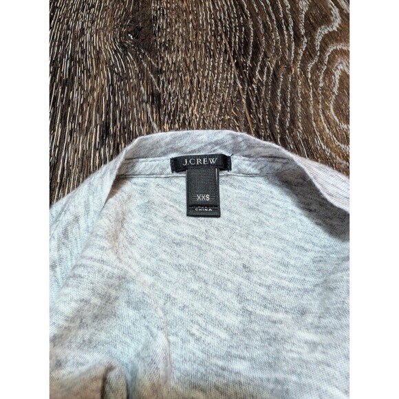 NWOT J Crew Gray T Shirt Orange Beaded Lips XXS - Picture 3 of 8